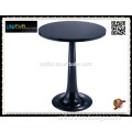 Modern designer PC based black and white wood round table